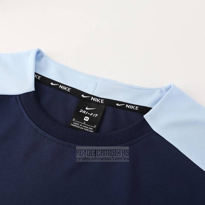 Chandal del Francia Manga Corta 2024-2025 Azul - Pantalon Corto